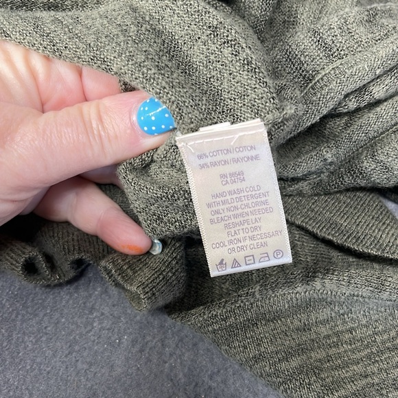 Tommy Bahama Gray Open-Front Cardigan - Picture 6 of 6